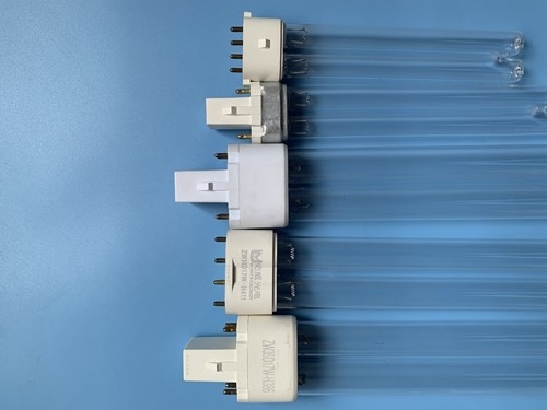 لوله های نور UV شکل H شکل 40 وات با طول 533 میلی متر لوله UV نور میکروب کش G23 UVC