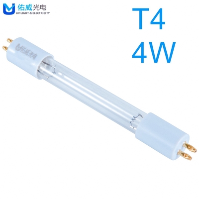 لامپ ضد عفونی کننده کوتاه T4 UV UVC 4 وات ازن باکتری کشنده کابینت